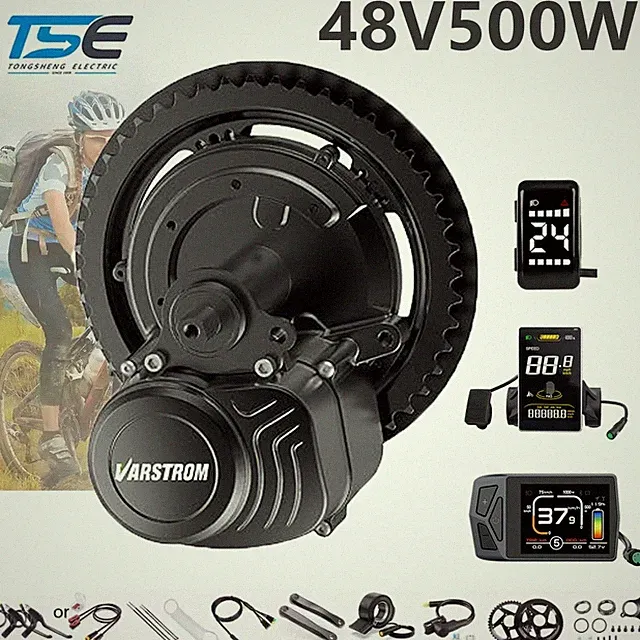 Tongsheng 48V 500W Mid Motor TSDZ2B Torque Sensor Powerful Ebike Conversion Kits